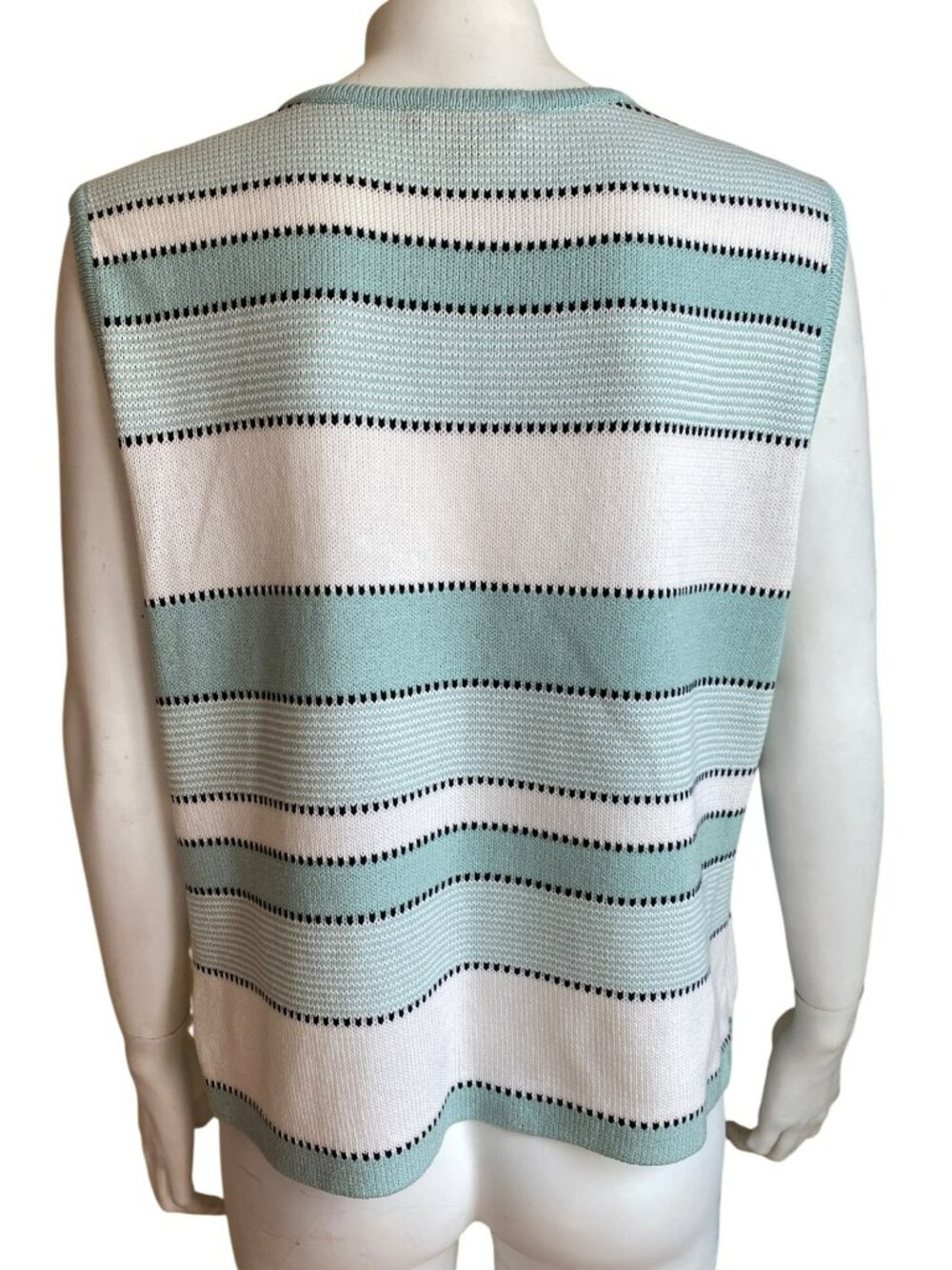 St John Sport Cardigan Knit Sweater Set Aqua Mint Celadon Green Sze Large Medium - Picture 11 of 15
